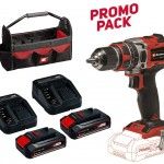 Aparafusadora TP-CD 18/50 Li Brushless + (2) x starter kit 2.5Ah + mala ref 5120233036 EINHELL