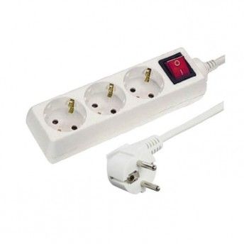 Extenso 5m 3 tomadas c/interruptor