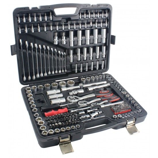 Mala de Ferramenta , 215Un, 1/4" - 3/8" - 1/2" ref 51061 MADER