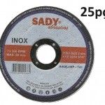 Disco corte inox 115x1.0mm (25p) Sady