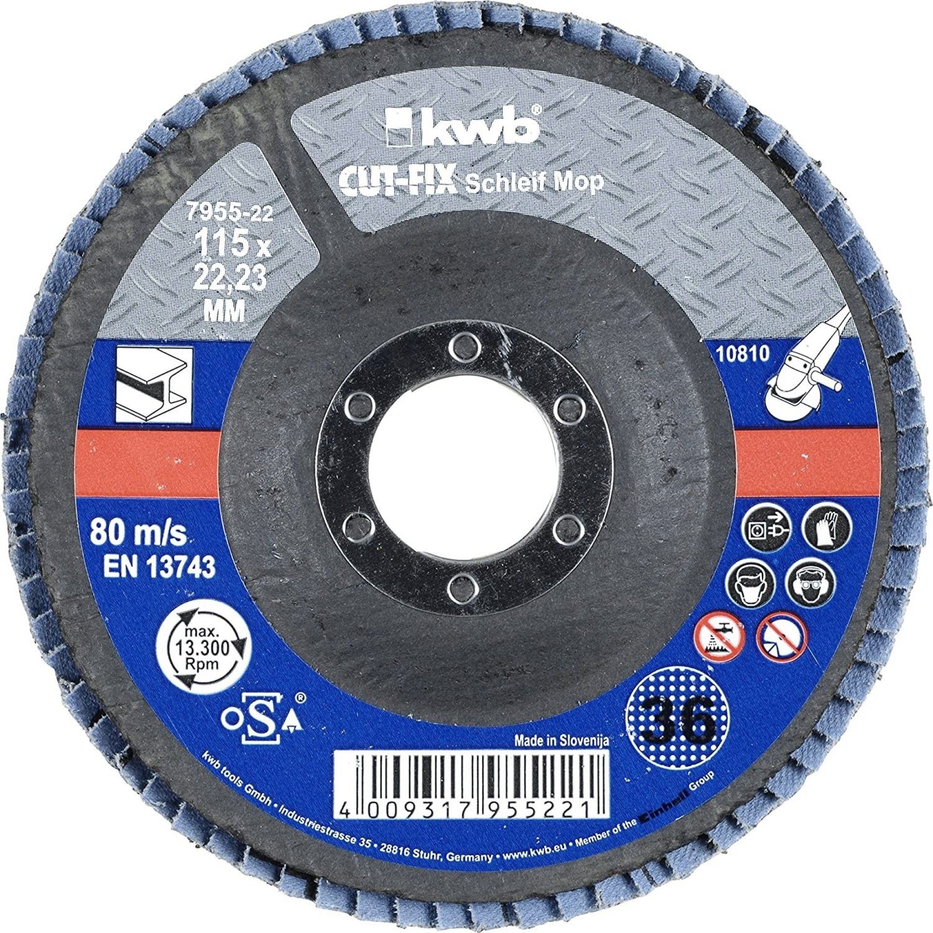 DISCO LAMELADO 115mm GR40 REF 49795524 KWB