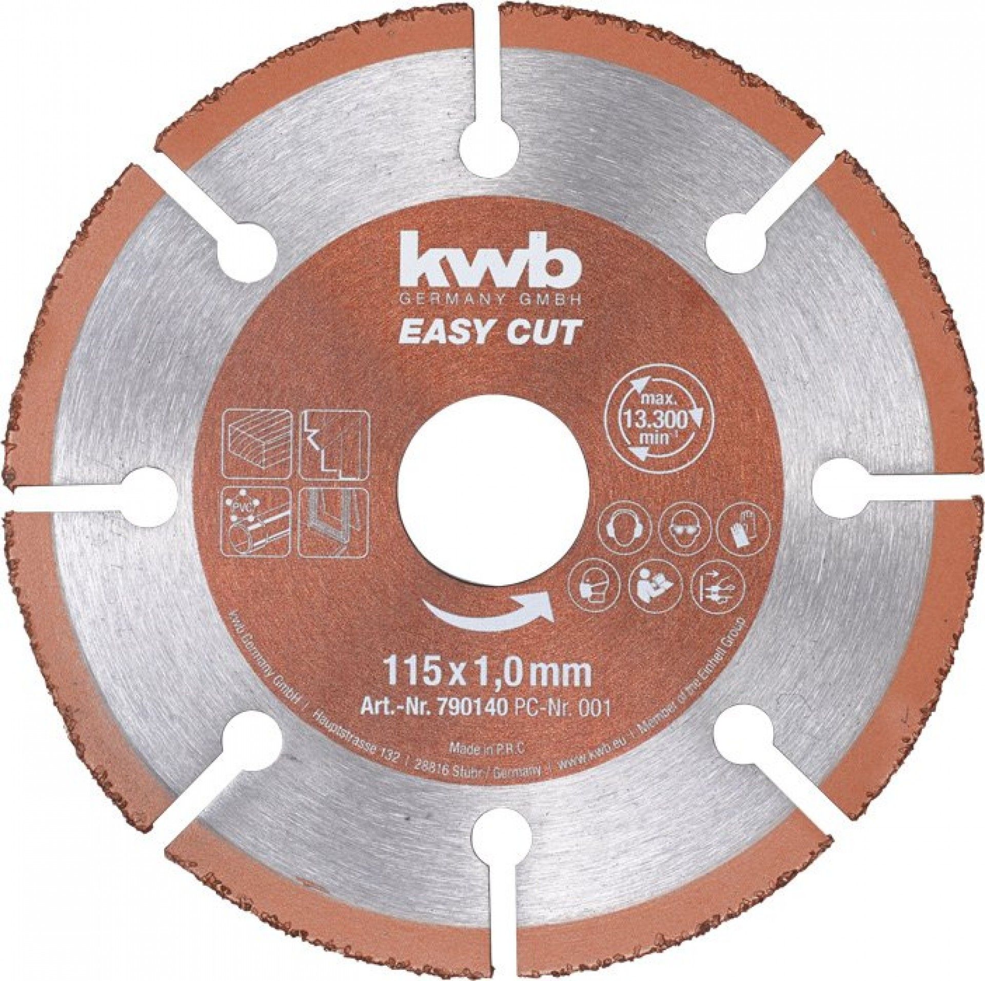 DISCO CORTE 115mm EASY CUT HM MULTI-MATERIAL REF 49790140 KWB