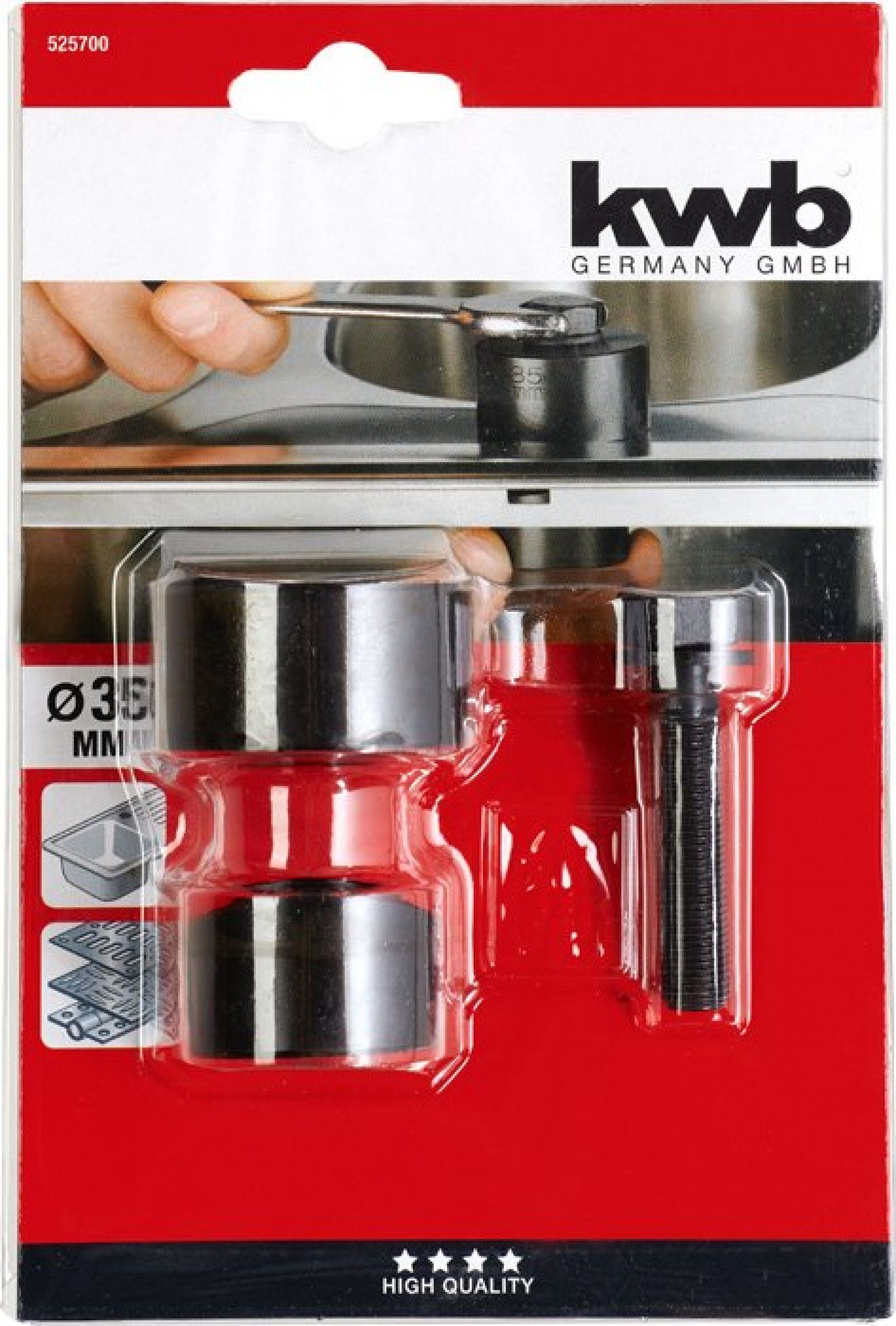 SACA BOCADOS INOX 35mm REF 49525700 KWB