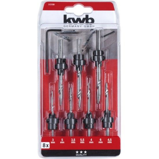 Kit escariadores 3-6mm 8p REF 49513190 KWB