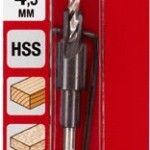 BROCA MADEIRA 4.5mm C/ESCARIADOR REF 49512604 KWB BROCA MADEIRA 4.5mm C/ESCARIADOR REF 49512604 KWB