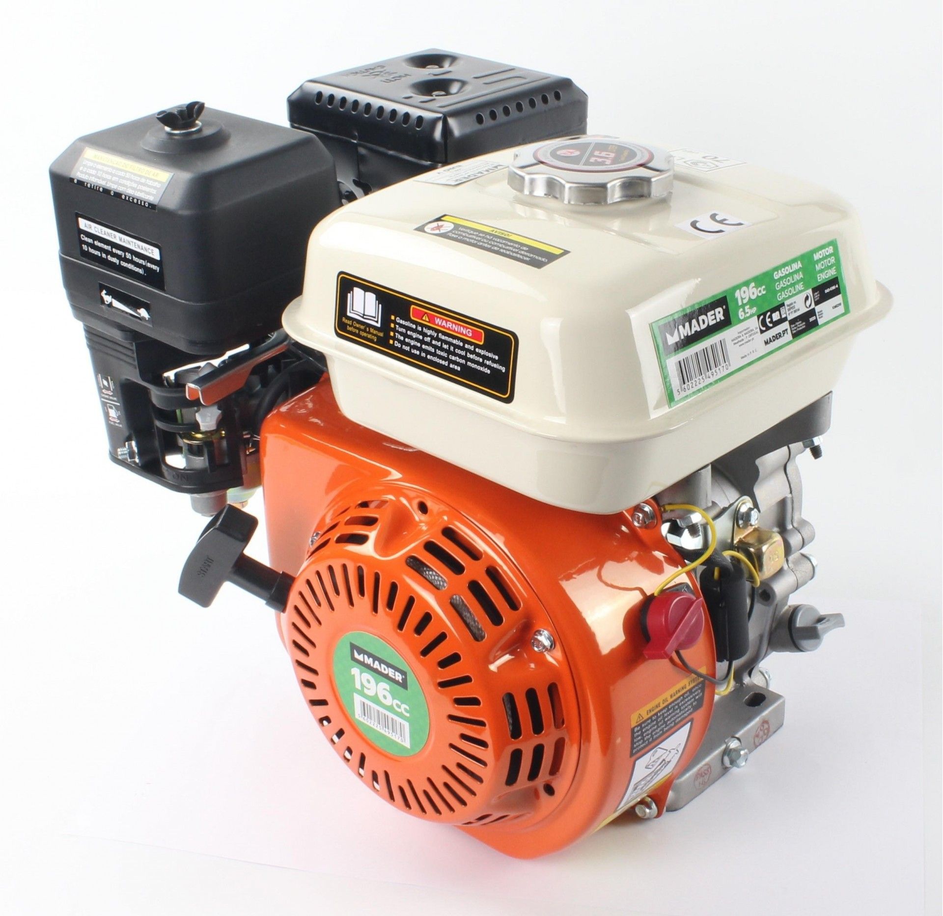 Motor Gasolina, 6.5HP, 196CC refª 49517 MADER