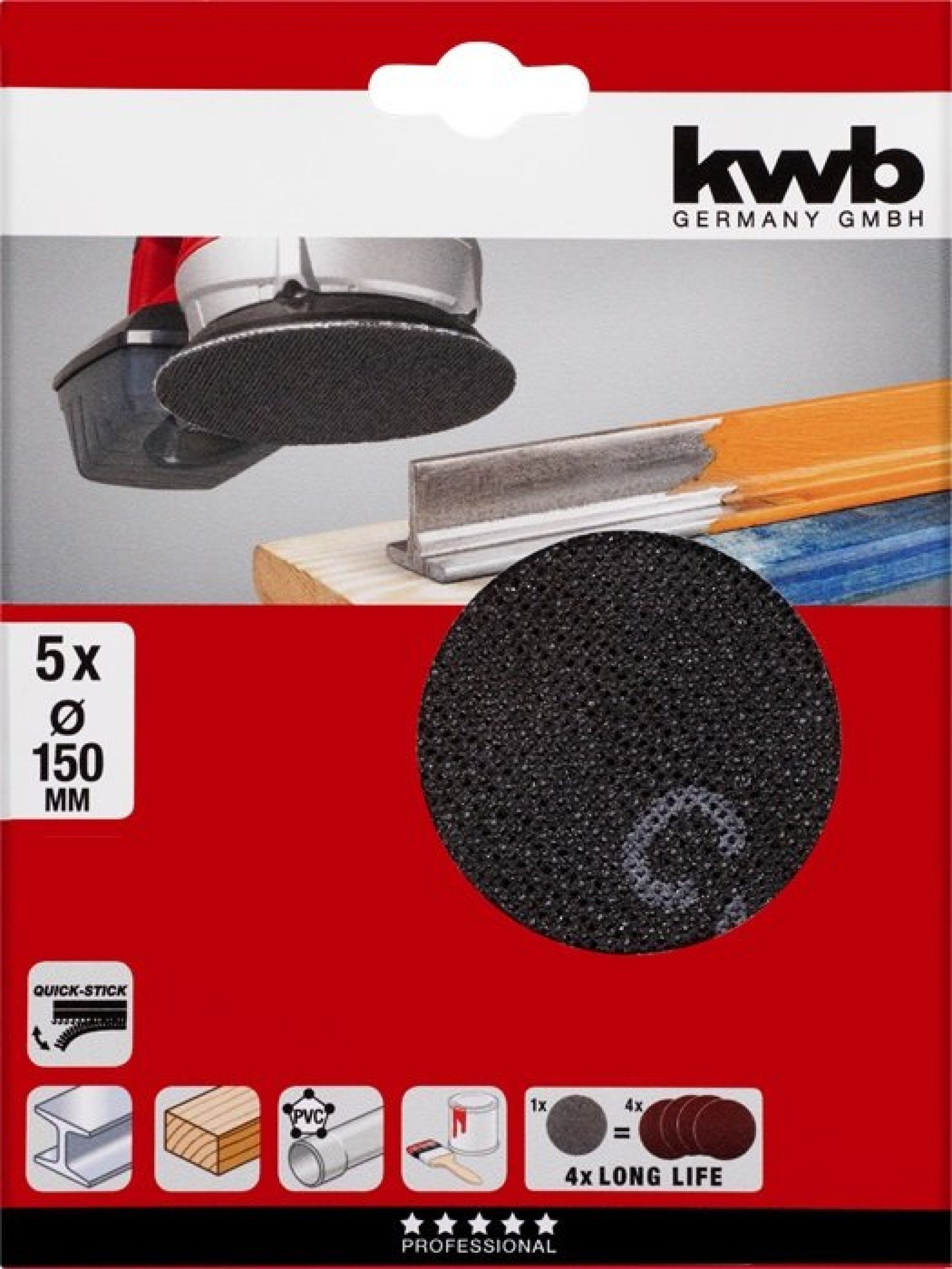 REDE P/LIXADORAS Ø150mm GR80 5PÇ REF 49491408 KWB