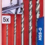 KIT BROCAS HSS-G ENCAIXE SEXTAVADO 5PÇ REF 49421140 KWB KIT BROCAS HSS-G ENCAIXE SEXTAVADO 5PÇ REF 49421140 KWB
