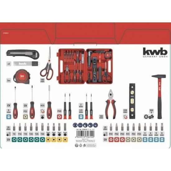 Mala de ferramentas 35p ref 370610 Kwb