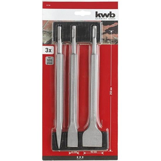 KIT SDS-PLUS 250mm 3P REF 49247190 KWB