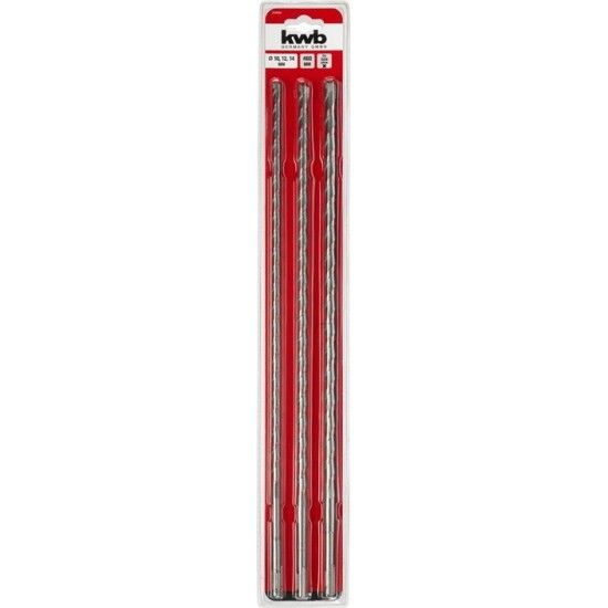 Kit brocas SDS-Plus 460mm (10, 12, 14mm) 3P ref 49244690 KWB