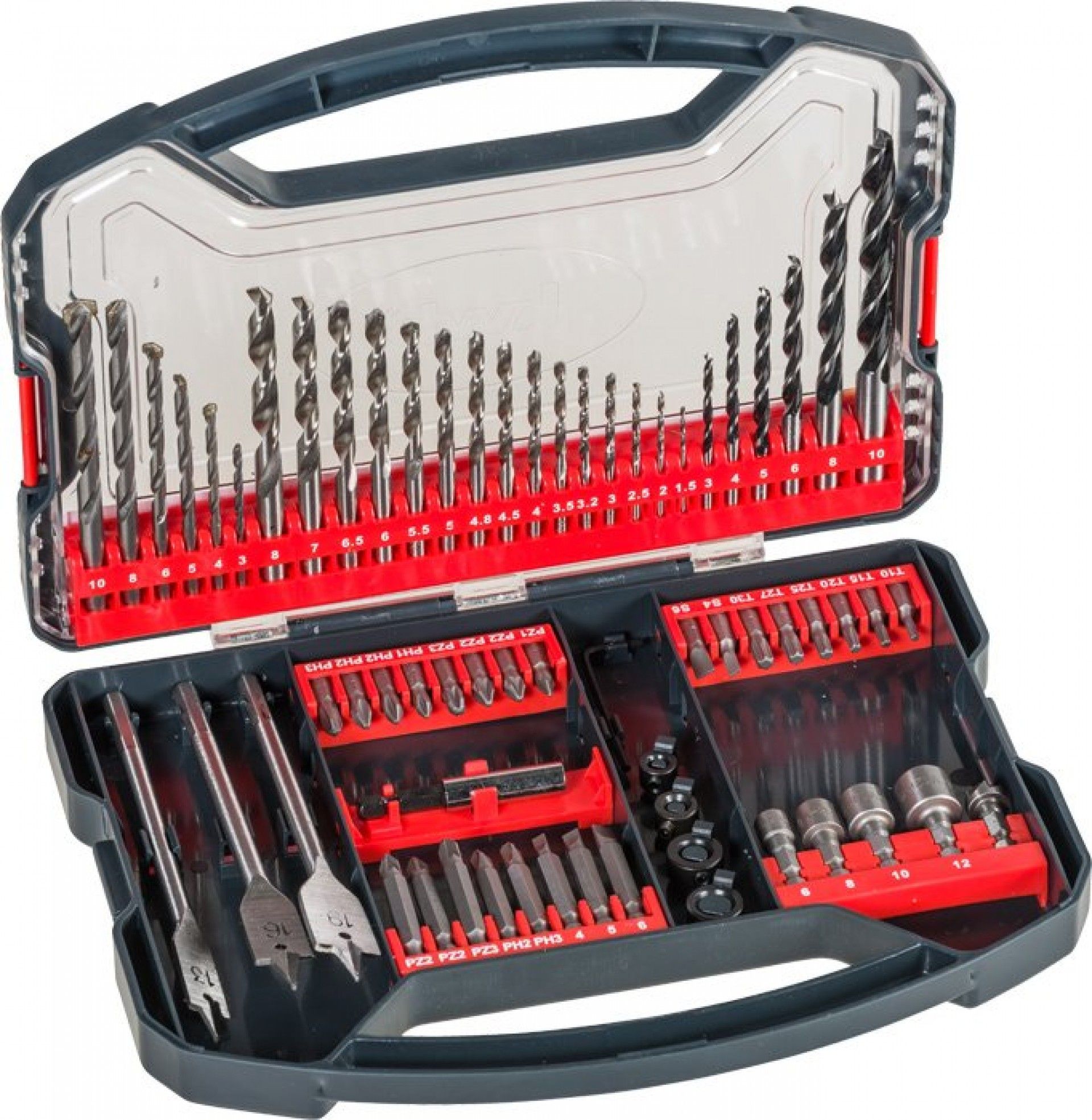 KIT BROCAS E BITS 62PÇ REF 49109106 KWB