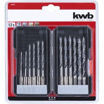 KIT BROCAS MADEIRA HEX 12P REF 49108830 KWB