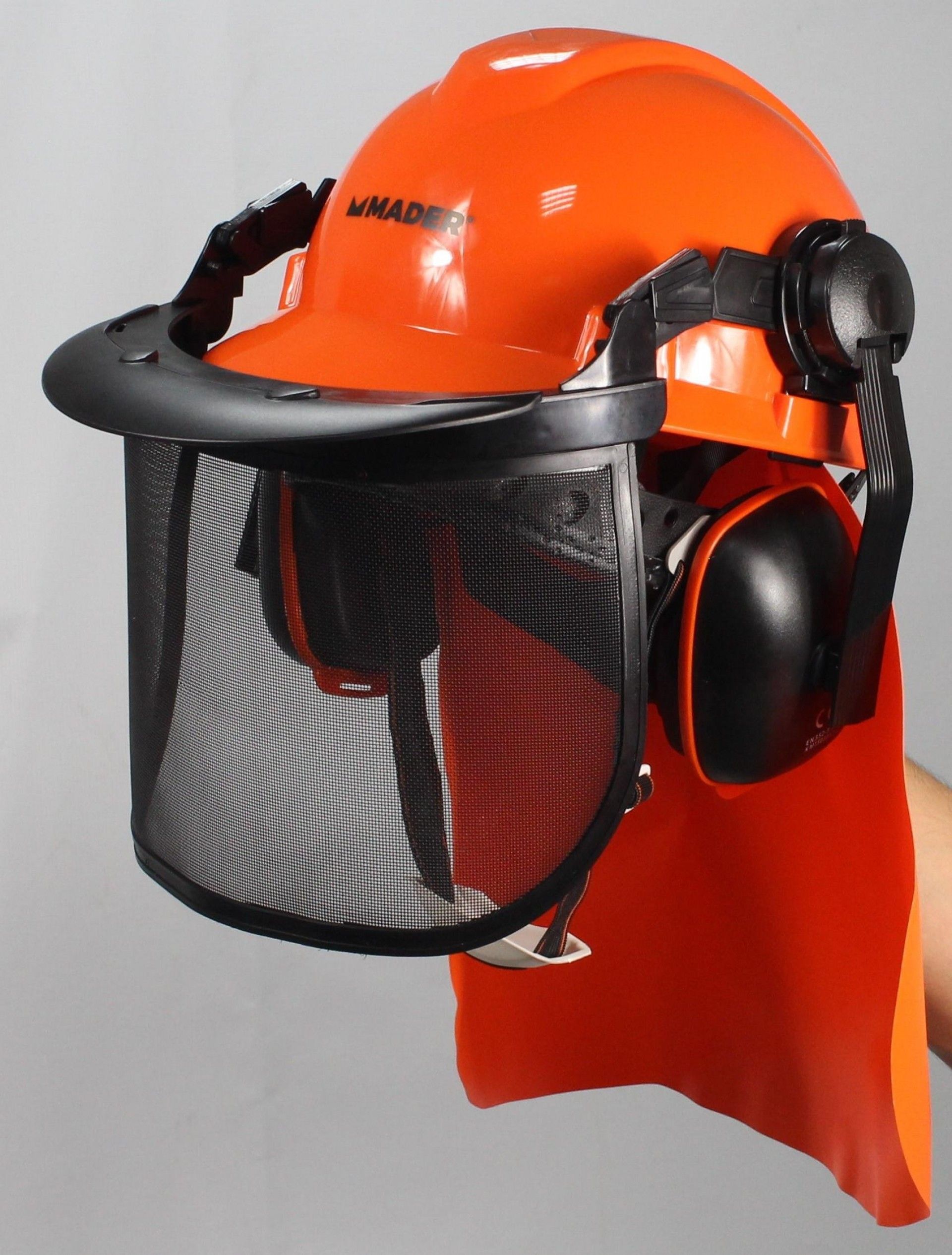 Kit Proteção, Capacete + Viseira + Auscultadores, 3Un refª 49056 MADER