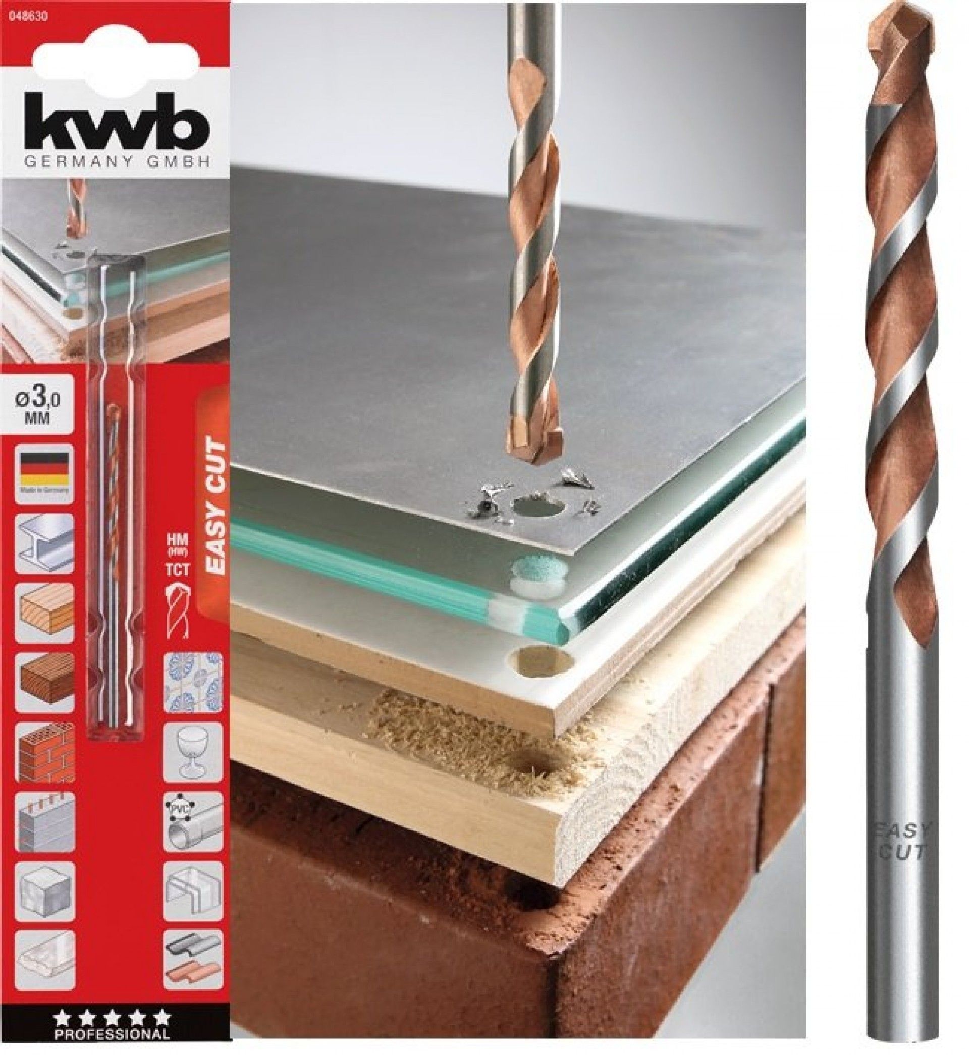 BROCA MULTI-MATERIAL 8.0mm EASY CUT DRILL REF 49048680 KWB