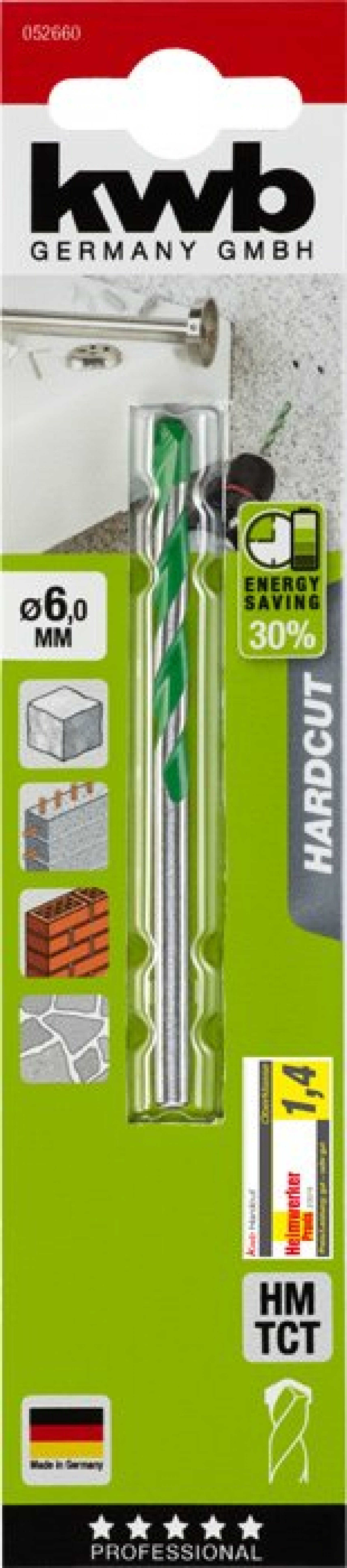 BROCA CERAMICA VIDRO 6.0mm REF 49052660 KWB