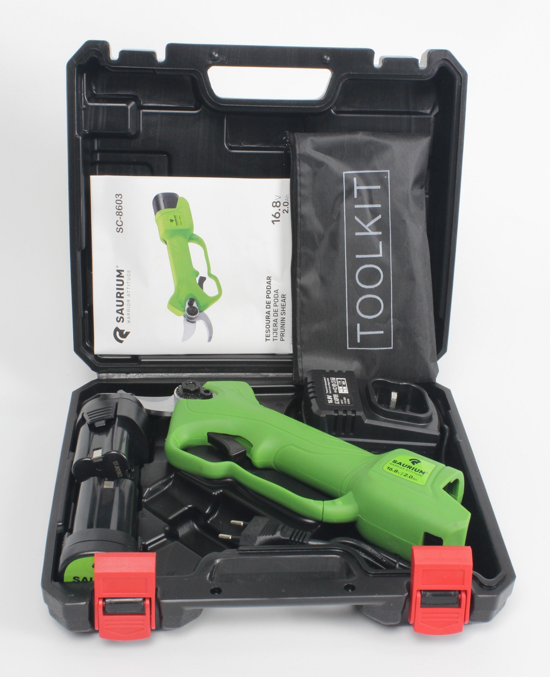 Tesoura de Podar, 16.8V, com 2 Baterias refª 48502 SAURIUM