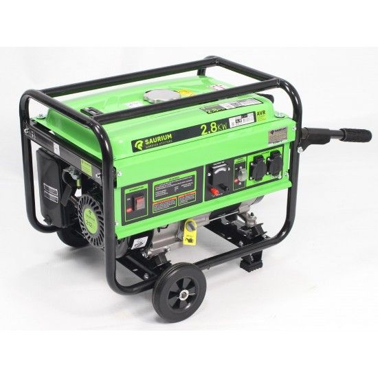 Gerador Monofsico, com Rodas, 2.8Kw, 212CC  ref 48473 SAURIUM