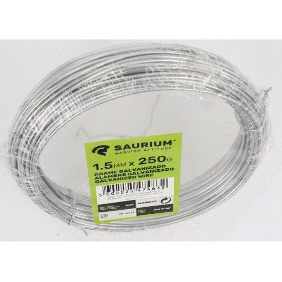 Arame Galvanizado, 1.5mmx250g  ref� 47463 SAURIUM