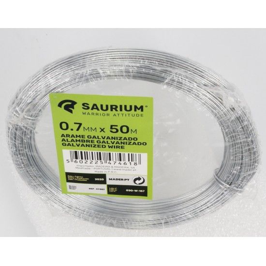 Arame Galvanizado, 0.7mmx50m  ref� 47461 SAURIUM
