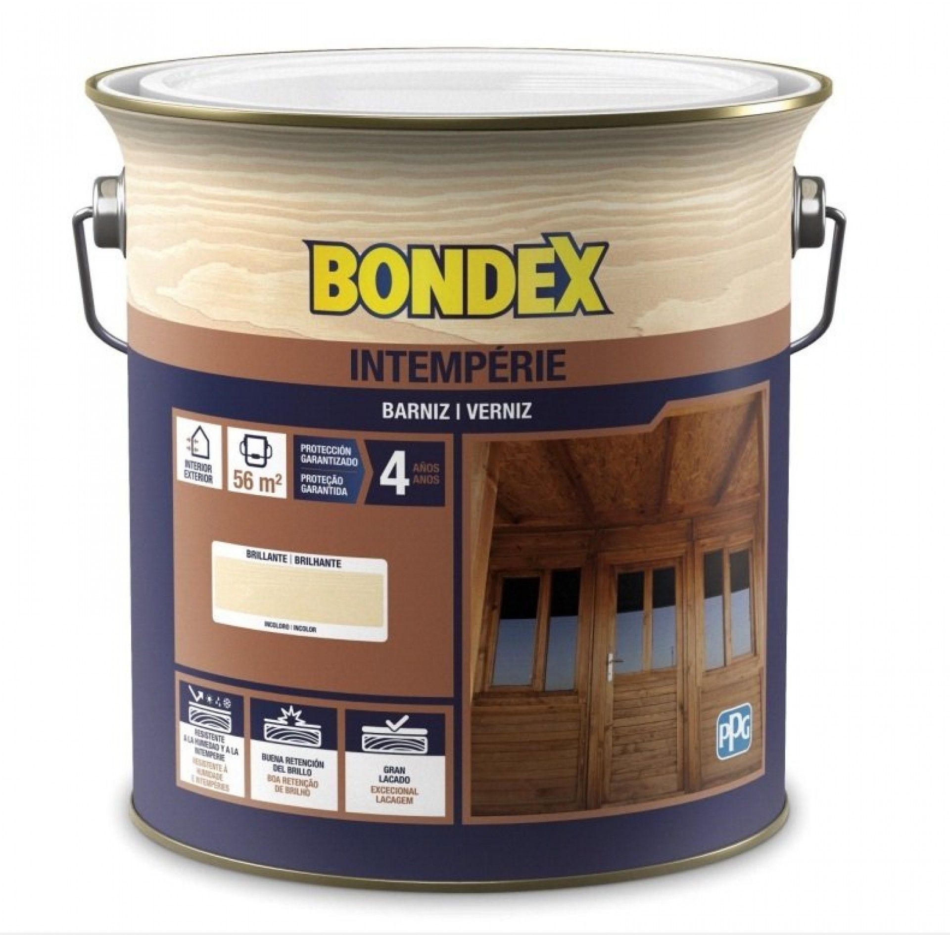 VERNIZ INTEMPÉRIE ACETINADO CARVALHO ESCURO 4L REF 4680-763 BONDEX