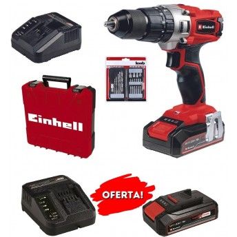 APARAFUSADORA TE-CD 18/22 LI-I +22 REF 4514220 + STARTER KIT 2.5Ah EINHELL