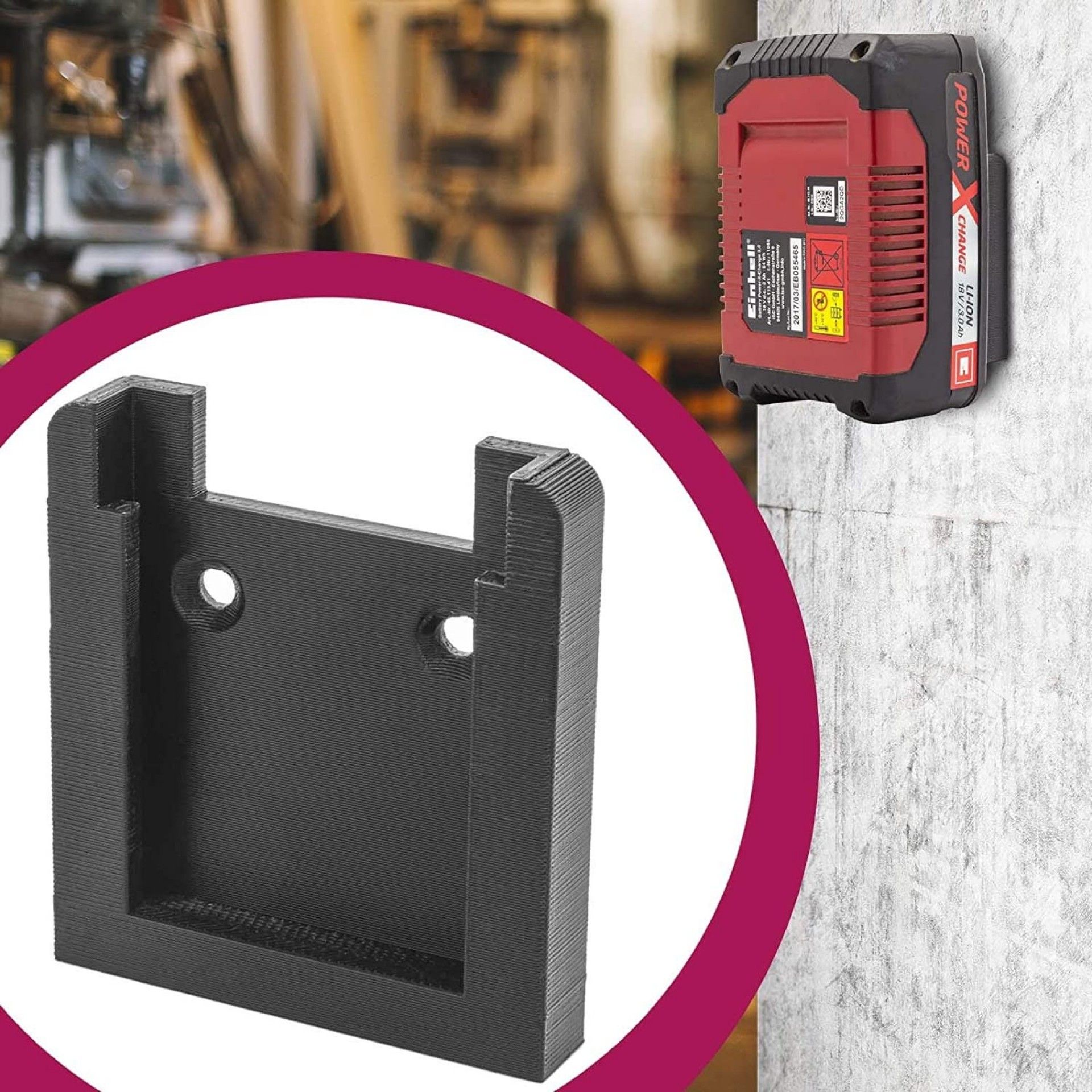 SUPORTE PAREDE PARA BATERIAS PXC (PAR) REF 4514155 EINHELL