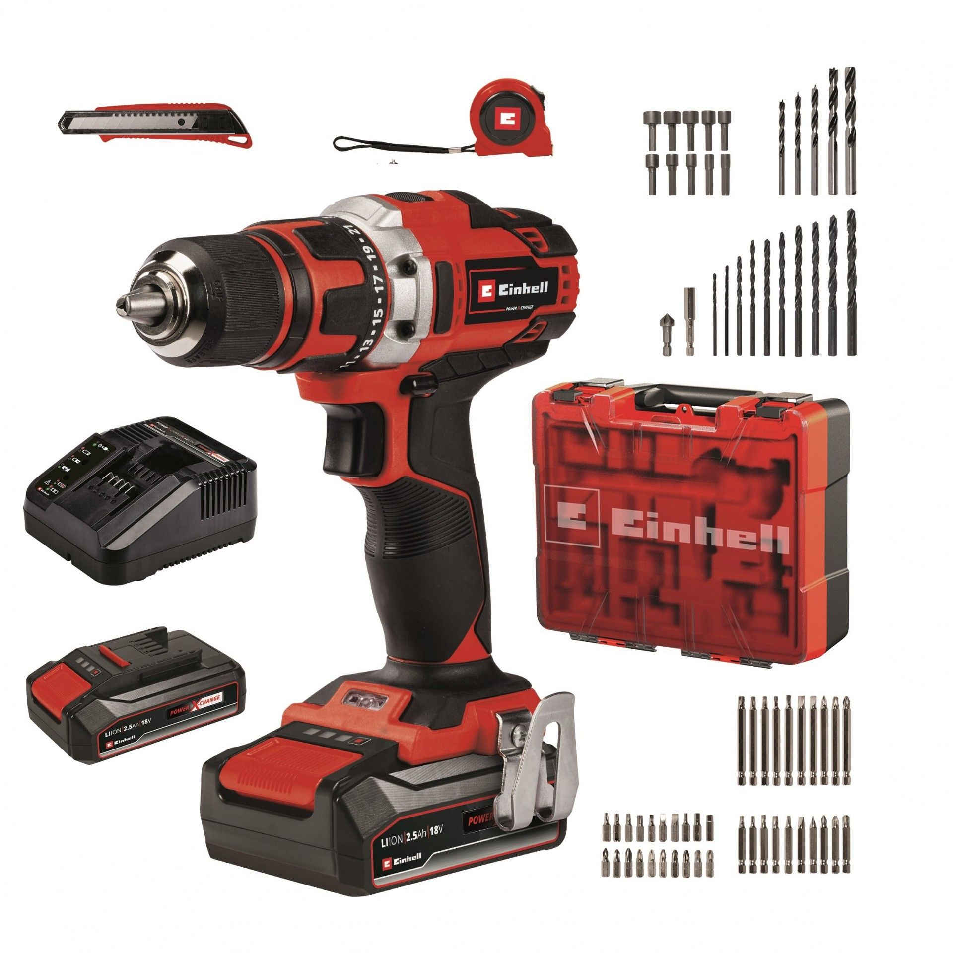 Conjunto Aparafusadora TE-CD 18/40 Li +69 (1x2,5 Ah) refª 4513955 EINHELL