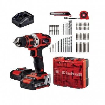 Kit Aparafusadora TE-CD 18/40 Li +69 (2x2,0 Ah) ref 4513934 EINHELL