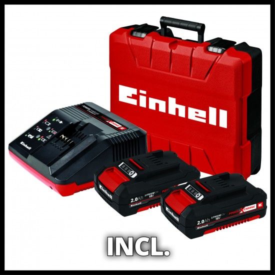 Aparafusadora c/percussão TP-CD 18 Li-i Brushless 2 baterias 2,0Ah + mala refª 4513861 EINHELL Aparafusadora c/percussão TP-CD 18 Li-i Brushless 2 baterias 2,0Ah + mala refª 4513861 EINHELL