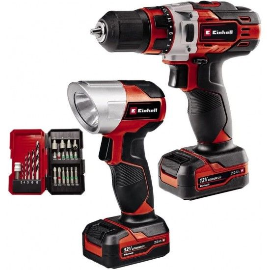 Aparafusadora TE-CD 12/1 Li +22acess + CL (2x2,0Ah) ref 4513598 EINHELL