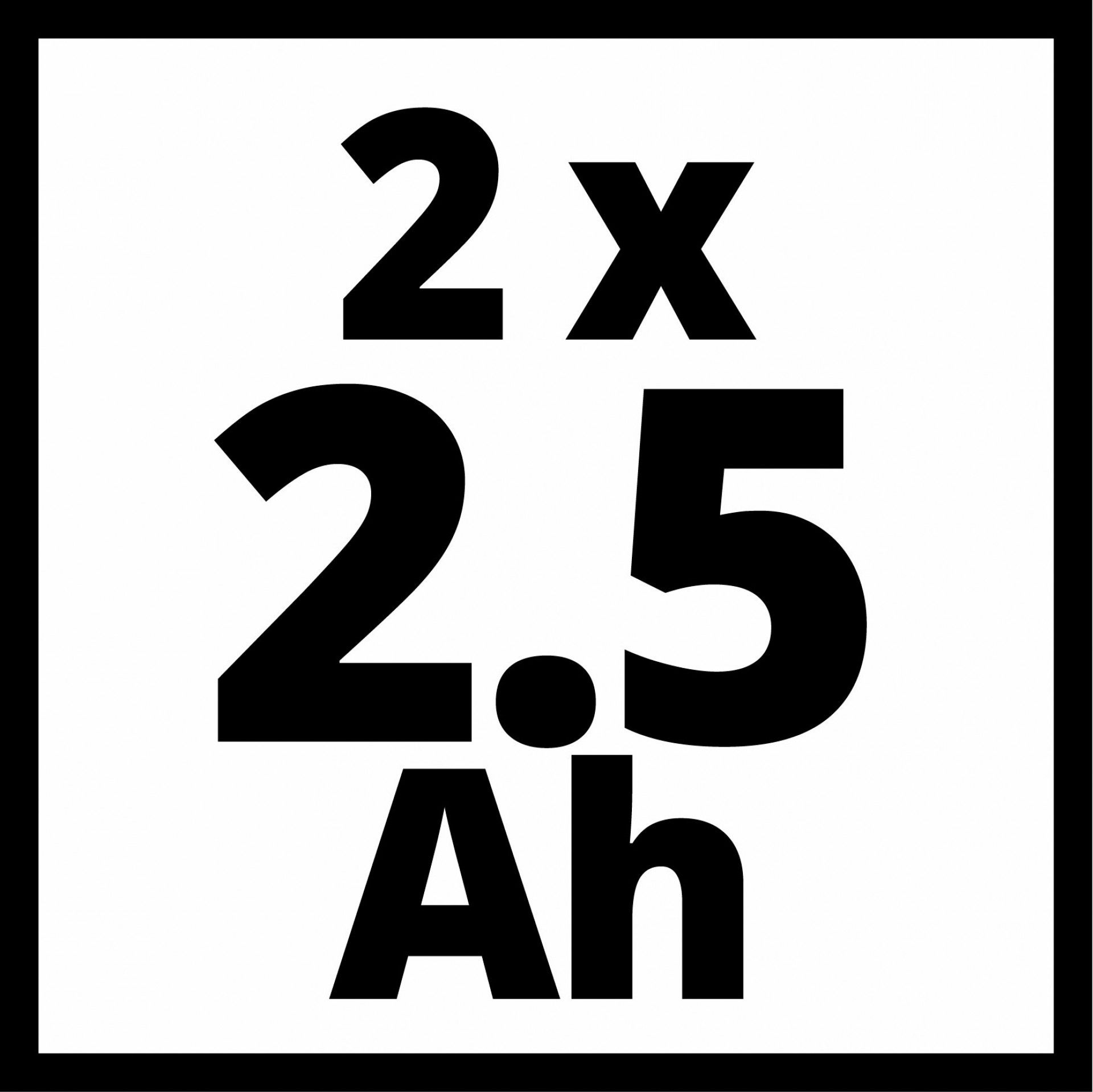 PXC-Twinpack 2,5 Ah in CB refª 4511524 EINHELL