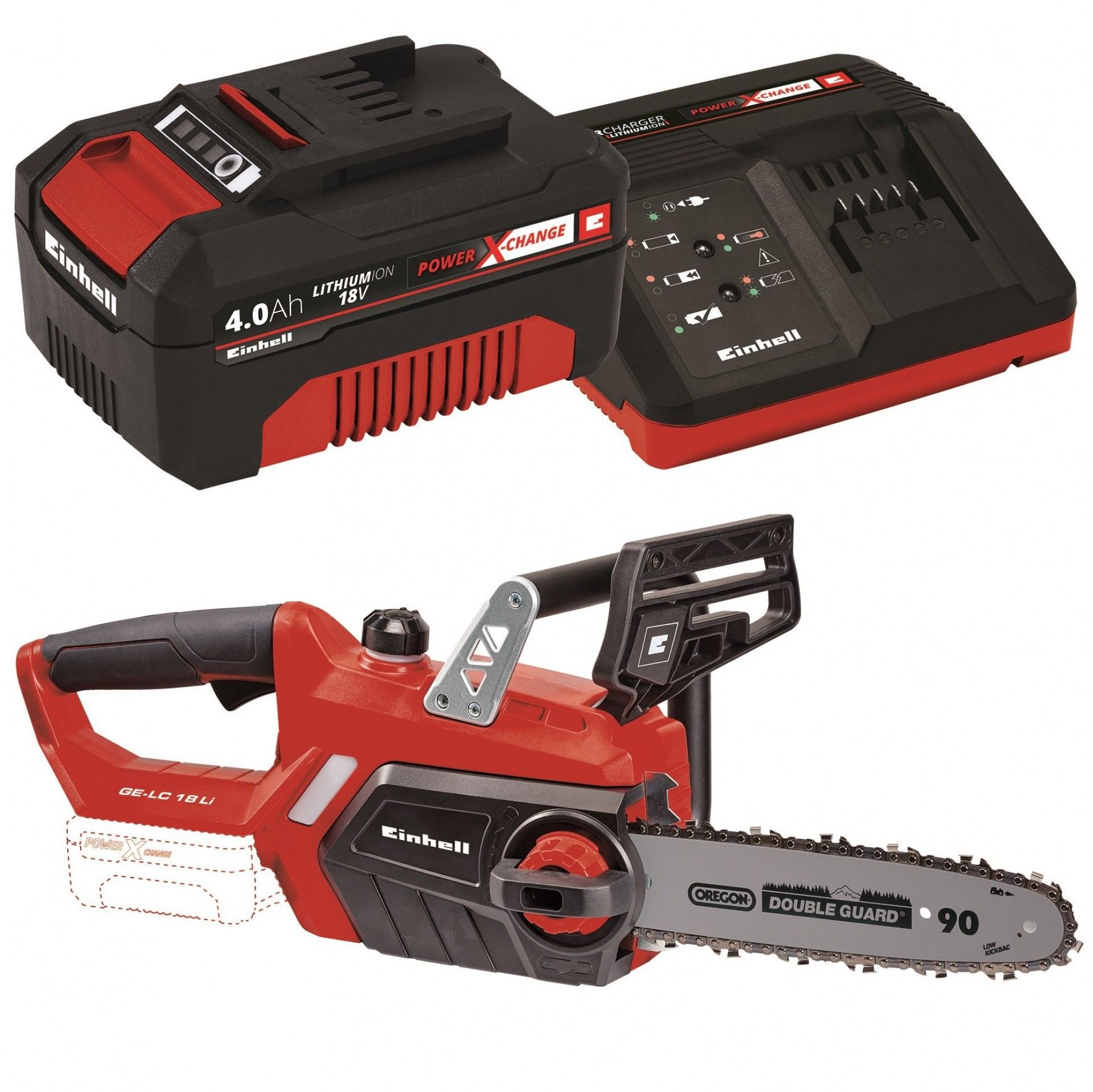 Serra a bateria GE-LC 18 Li-Solo refª 4501761 + Starter kit 4.0Ah EINHELL