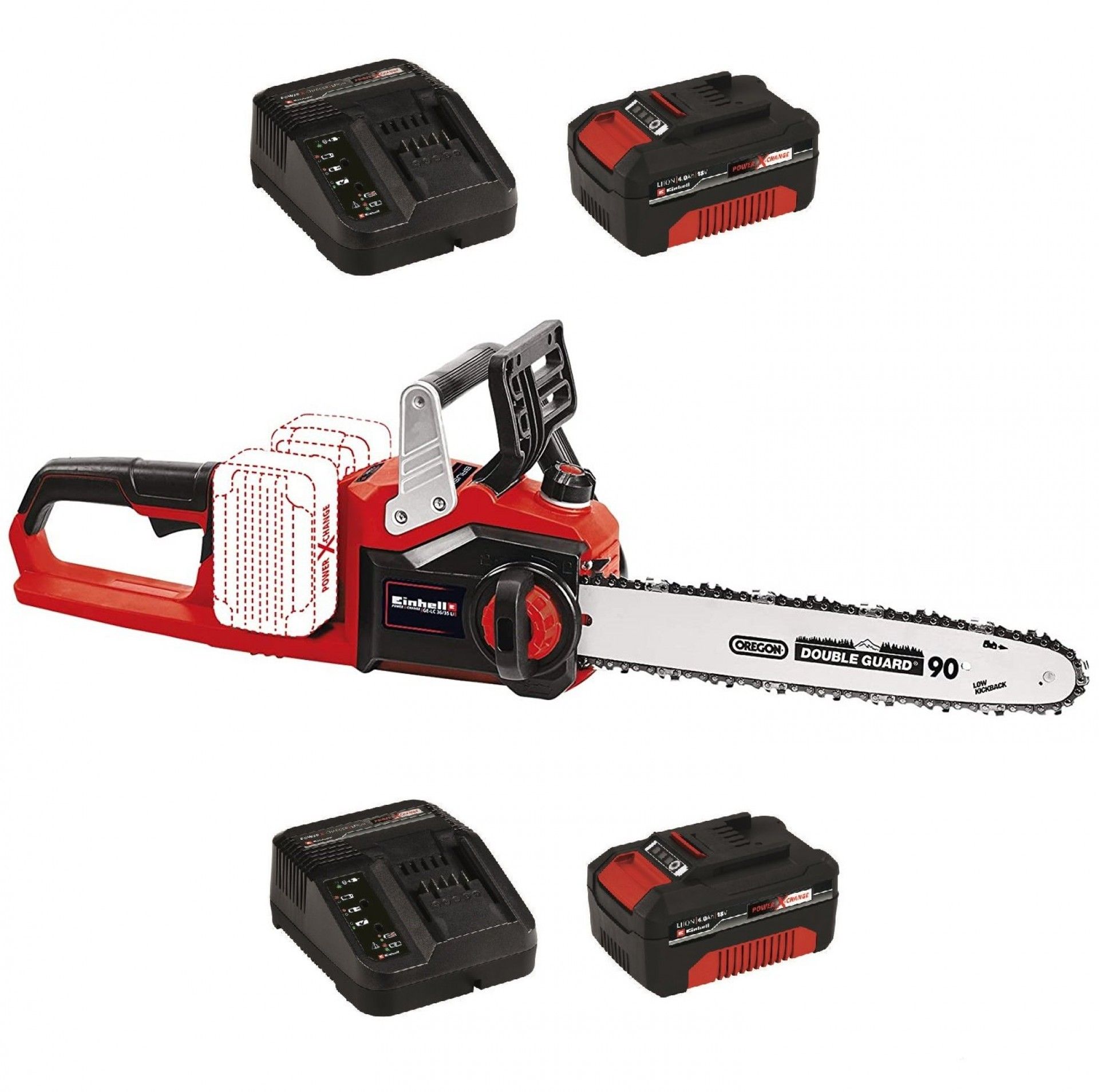 ELETROSSERRA GE-LC 36/35 LI-SOLO + 2 STARTER KIT 4.0AH EINHELL