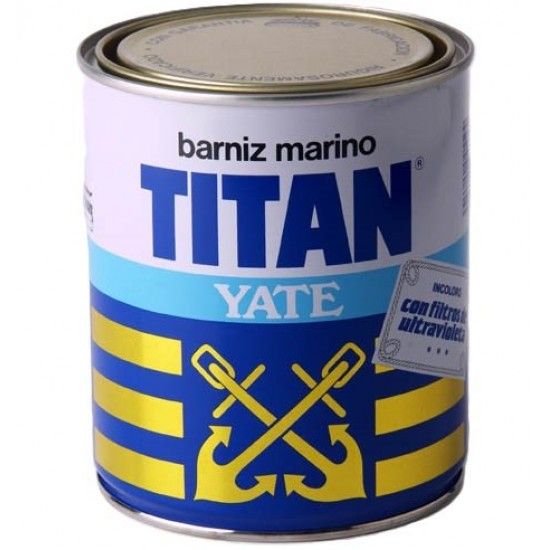 Verniz maritimo alqudico Yate 4L incolor brilhante ref 45000704 Titan