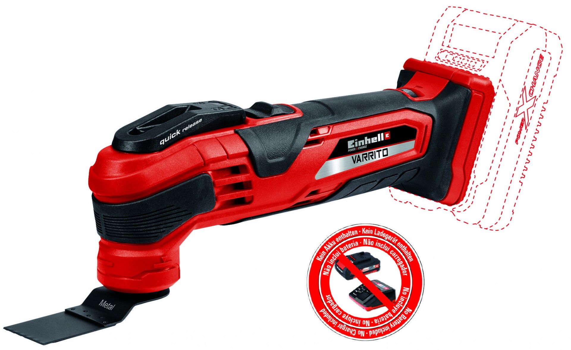 Ferramenta multifunções a bateria VARRITO refª 4465160 EINHELL