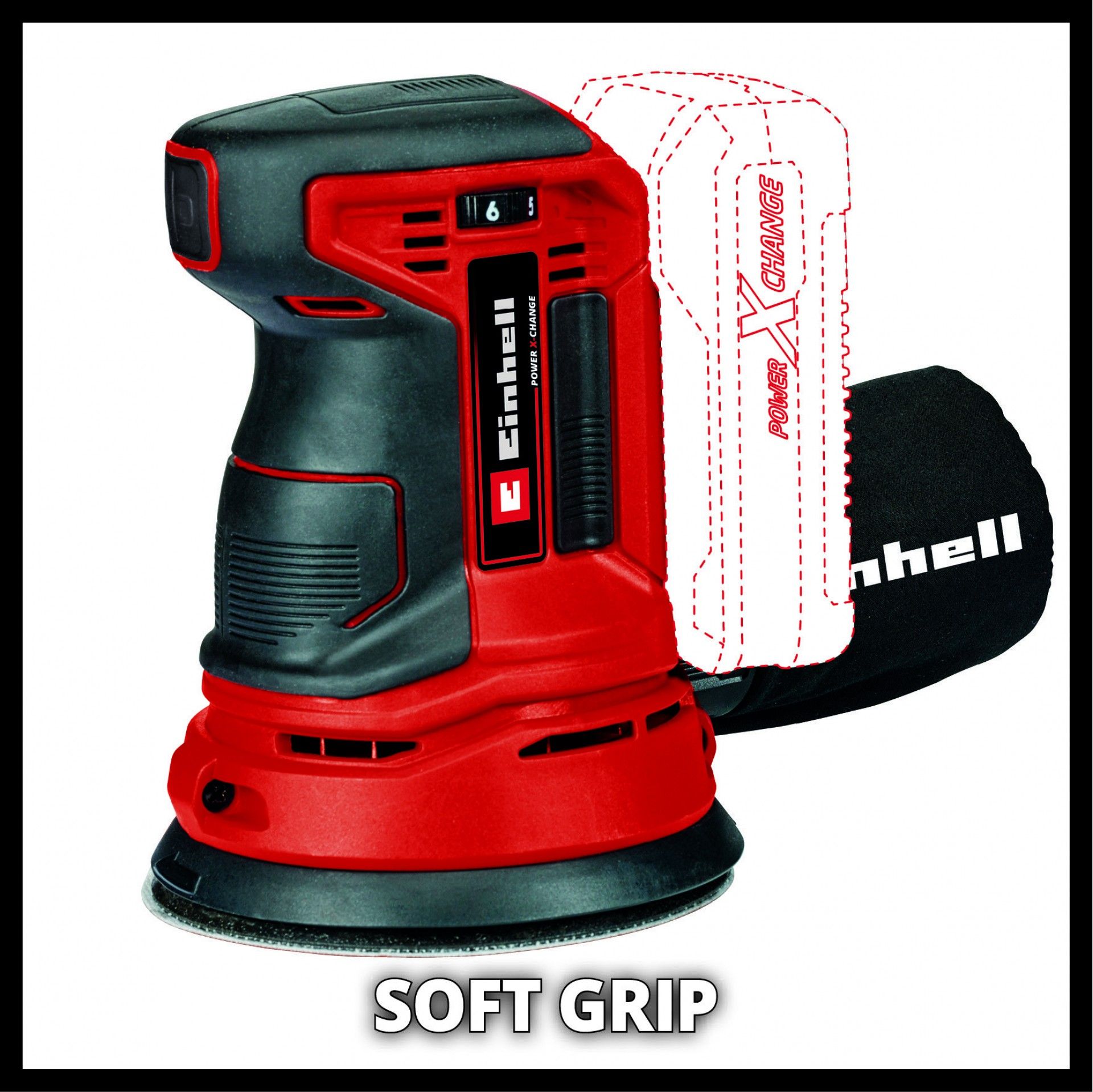 Lixadora excêntrica a bateria TE-RS 18 Li-Solo refª 4462010 EINHELL