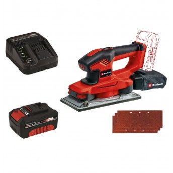 LIXADORA ORBITAL TE-OS 18/230 LI SOLO + STARTER KIT 4.0AH EINHELL
