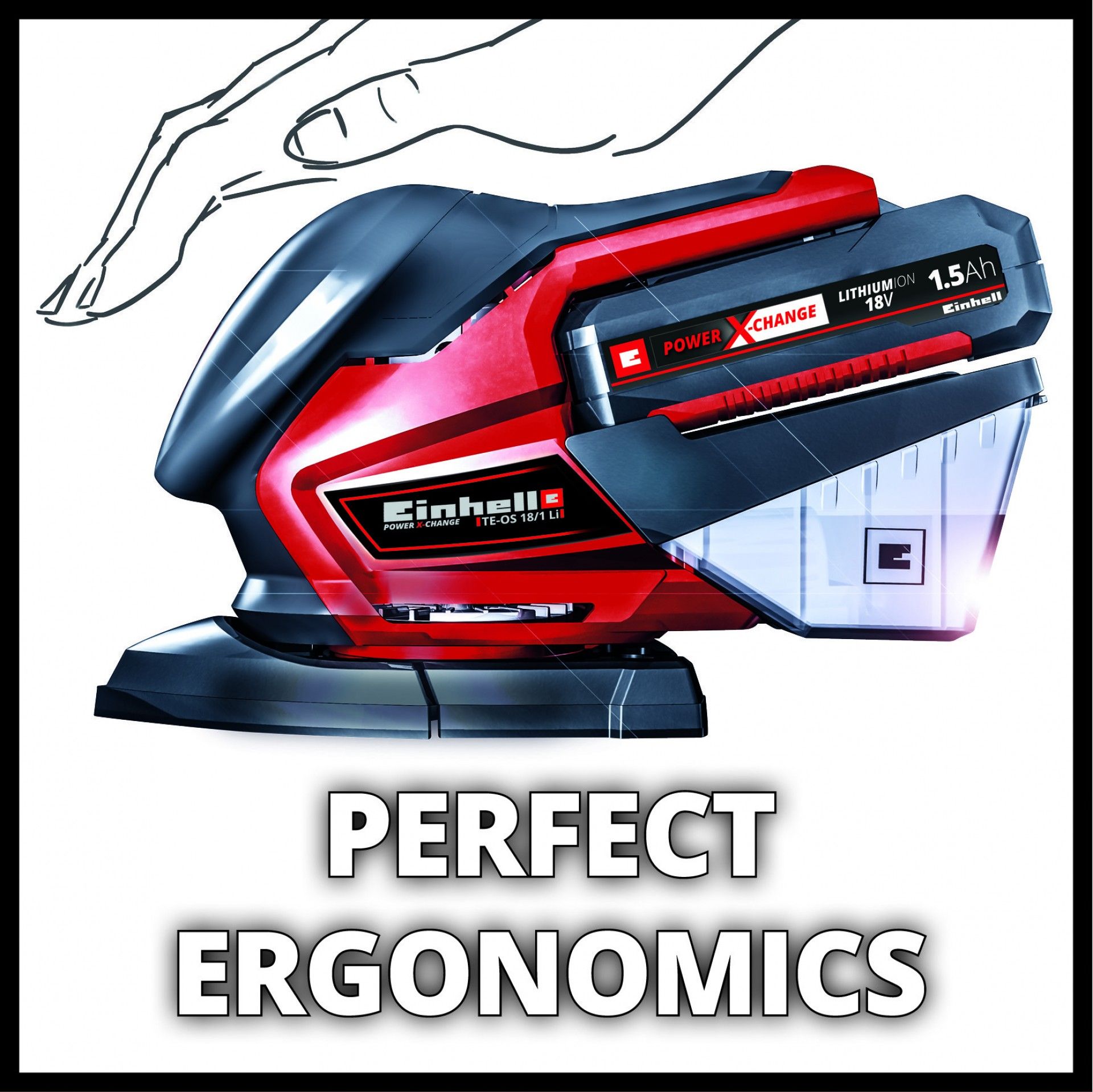 Lixadora multifunções a bateria TE-OS 18/150 Li Solo refª 4460708 EINHELL