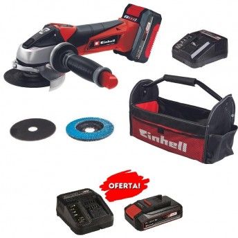 Rebarbadora TE-AG 18/115 Li Kit (1x4,0Ah) [4431134] + StarterKit 2.5Ah[4512097] EINHELL