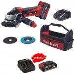 Rebarbadora TE-AG 18/115 Li Kit (1x4,0Ah) [4431134] + StarterKit 2.5Ah[4512097] EINHELL