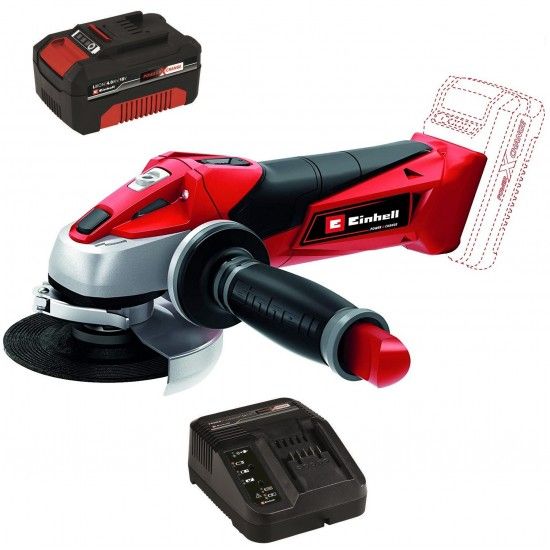 REBARBADORA TE-AG 18/115 LI + STARTER KIT 4.0AH EINHELL REBARBADORA TE-AG 18/115 LI + STARTER KIT 4.0AH EINHELL