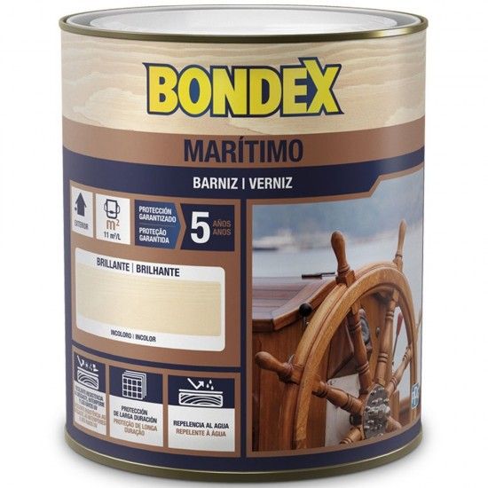 Bondex Marítimo brilhante incolor 2.5L refª 4356-900 Bondex Marítimo brilhante incolor 2.5L refª 4356-900