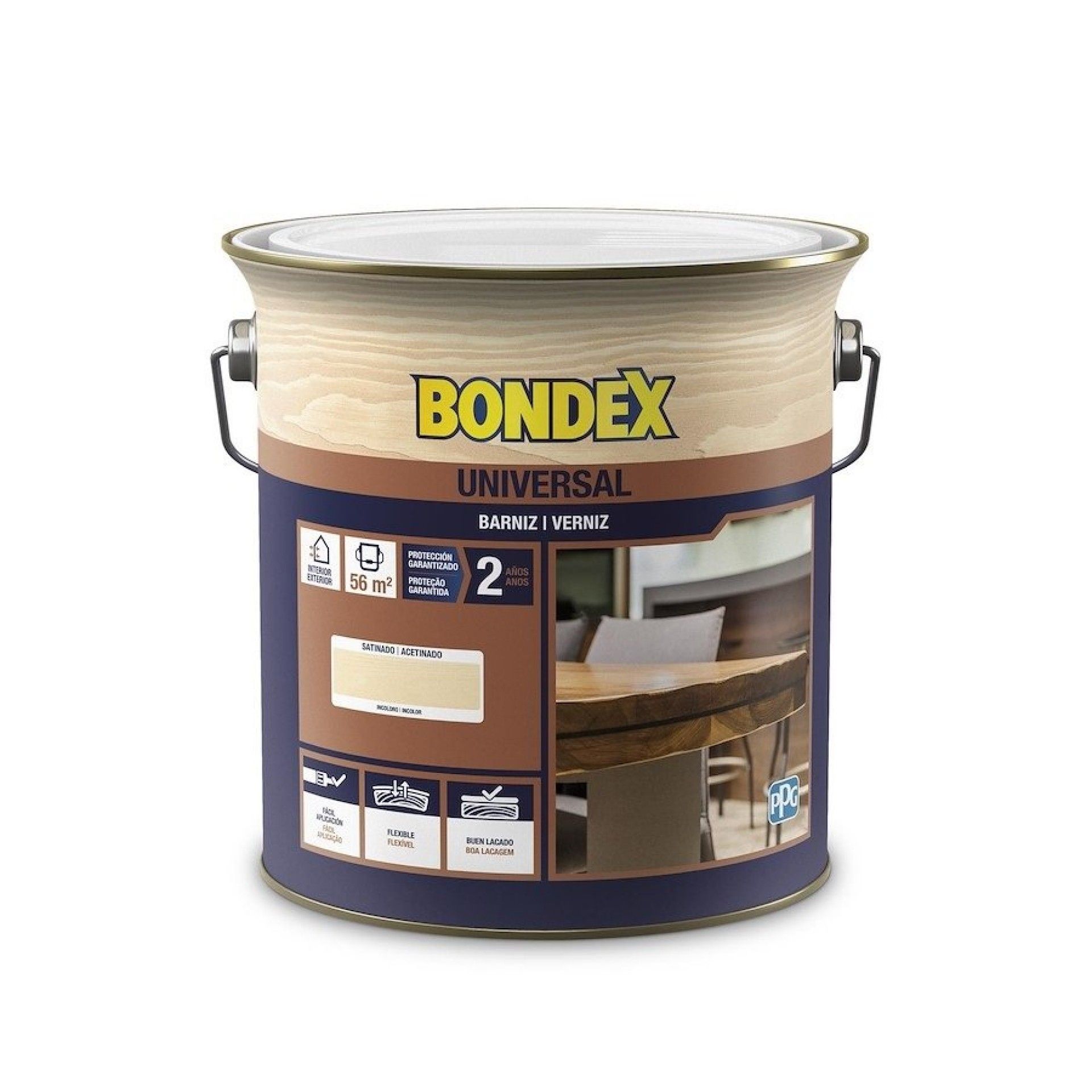 BONDEX ACETINADO INCOLOR 5L REF 4390-900