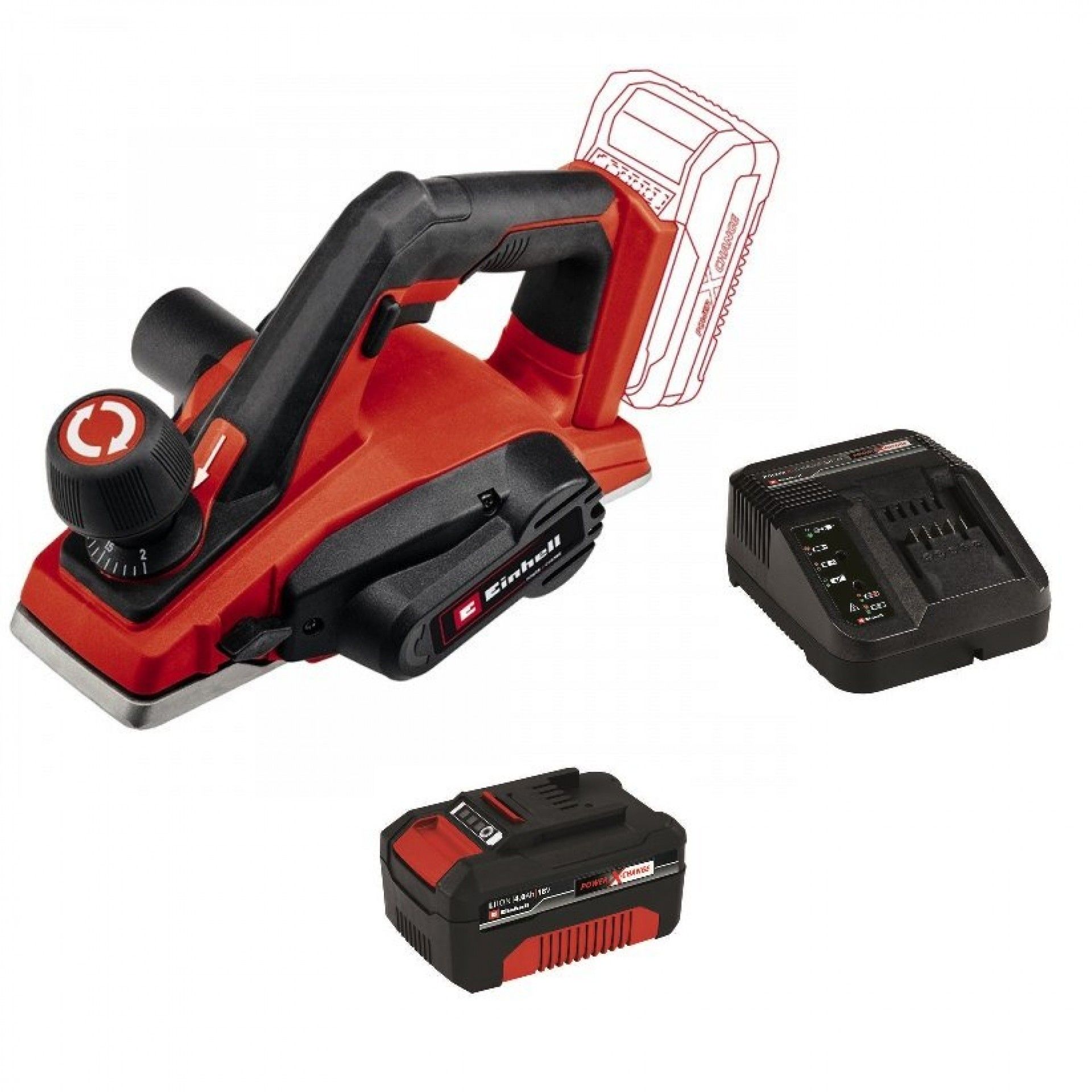 PLAINA TE-PL 18/82 LI + STARTER KIT 4.0AH EINHELL