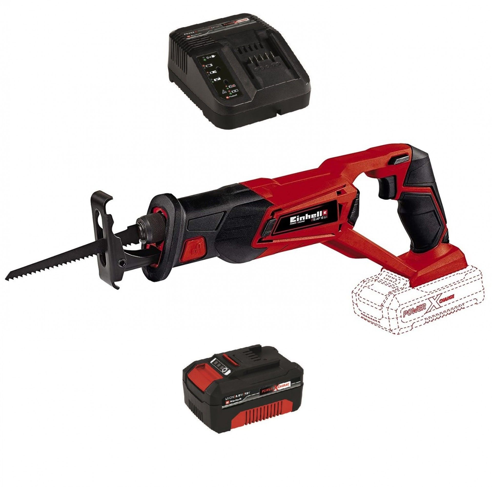 SERRA SABRE TE-AP 18 LI + STARTER KIT 4.0AH EINHELL