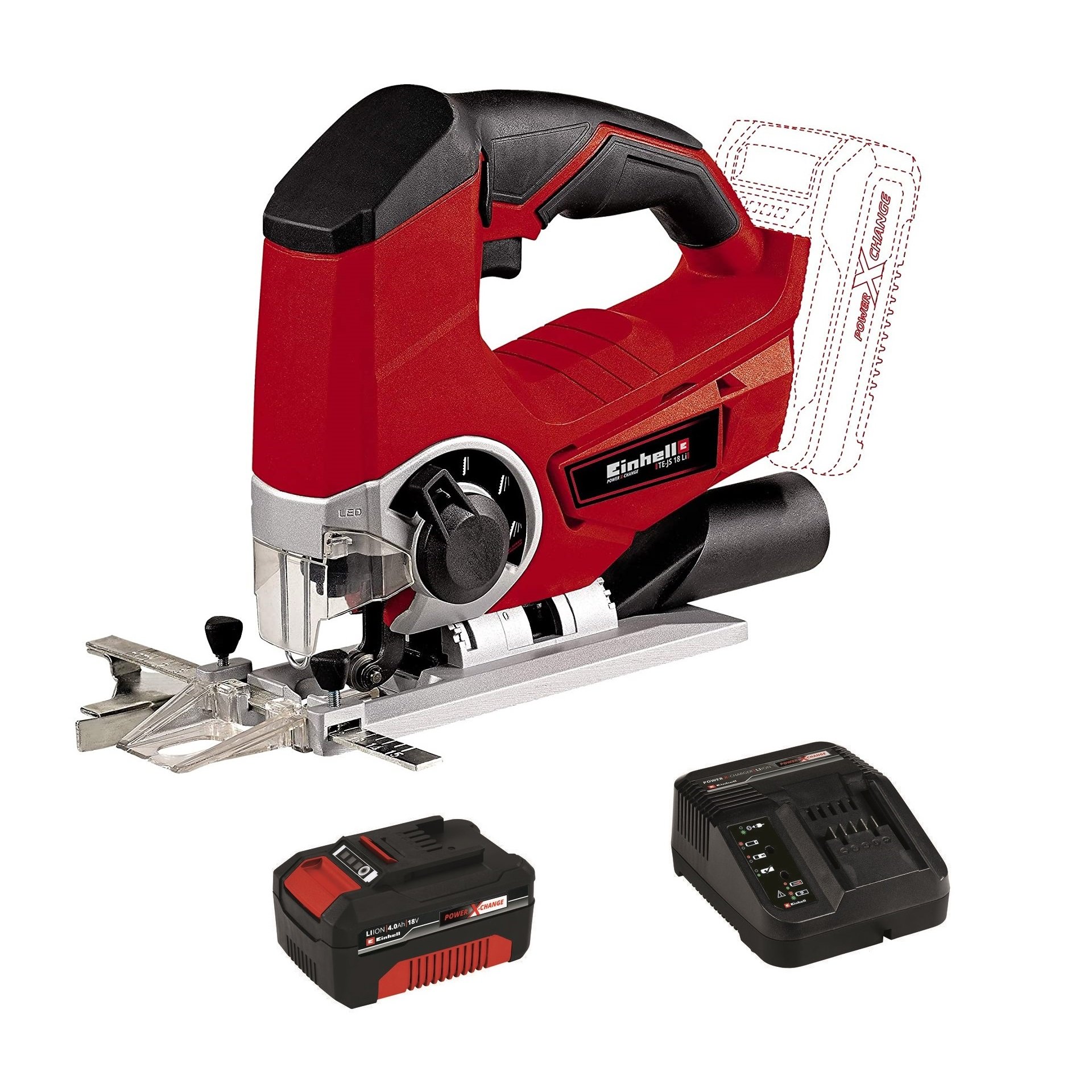 SERRA TE-JS 18 LI-SOLO + STARTER KIT 4.0AH EINHELL
