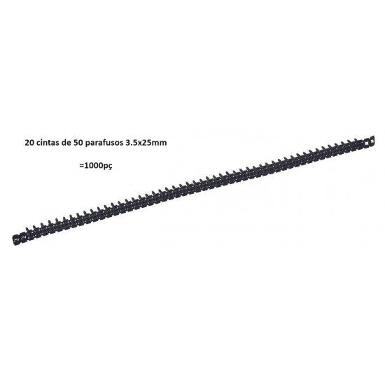 Cintas de parafusos 3.5x25mm p/aparafusadora pladur ref 4261000 EINHELL