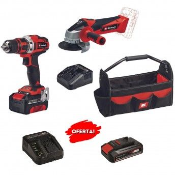 TE-TK 18/2 LI KIT Aparafusadora + rebarbadora [4257240] + StarterKit 2.5Ah [4512097] EINHELL