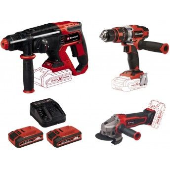 Kit TE-TK 18/3 LI +2 Aparafusadora + rebarbadora + Martelo ligeiro ref 4257242 EINHELL